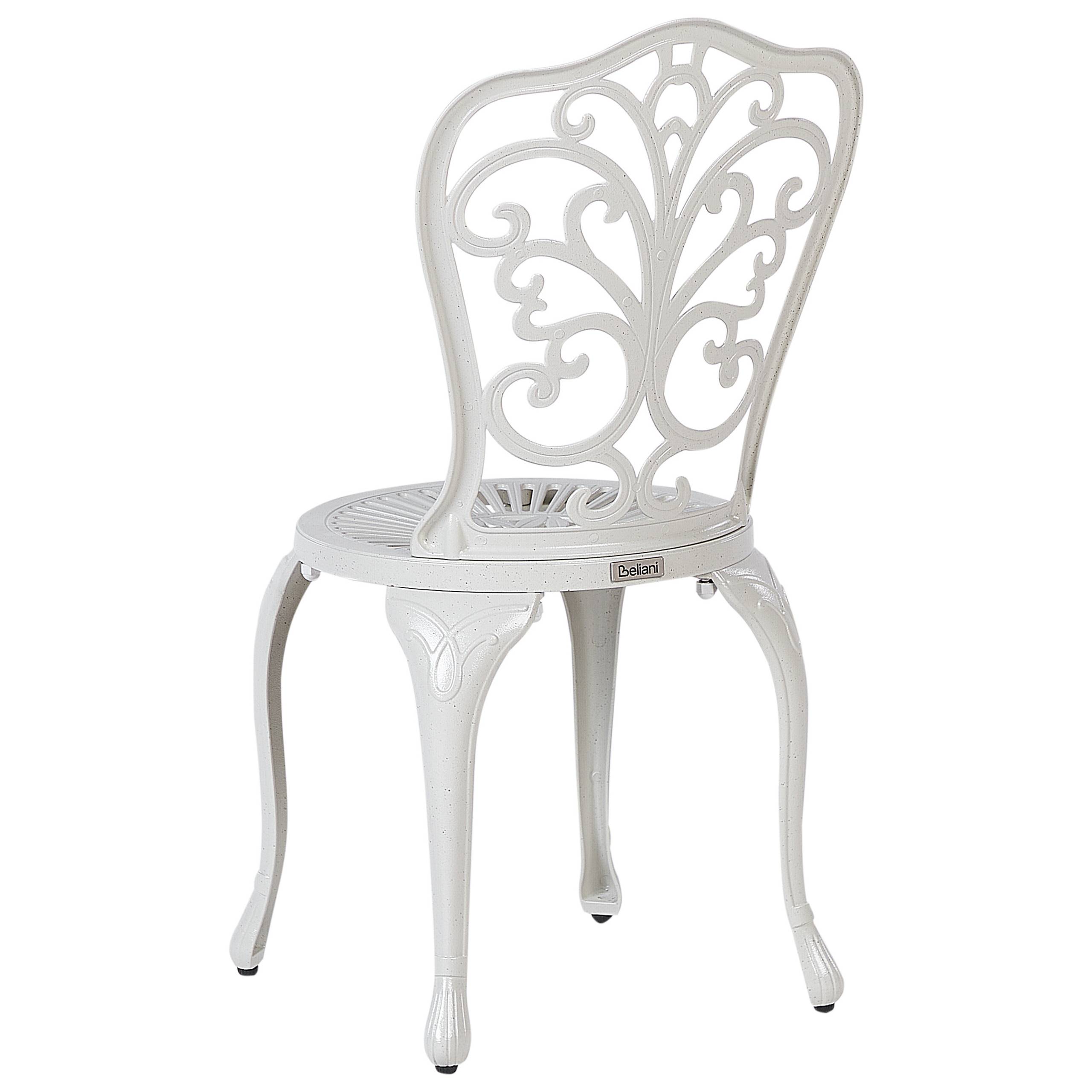 Chaise de jardin Aluminium Blanc cassé TRIORA - Beliani - Image 4