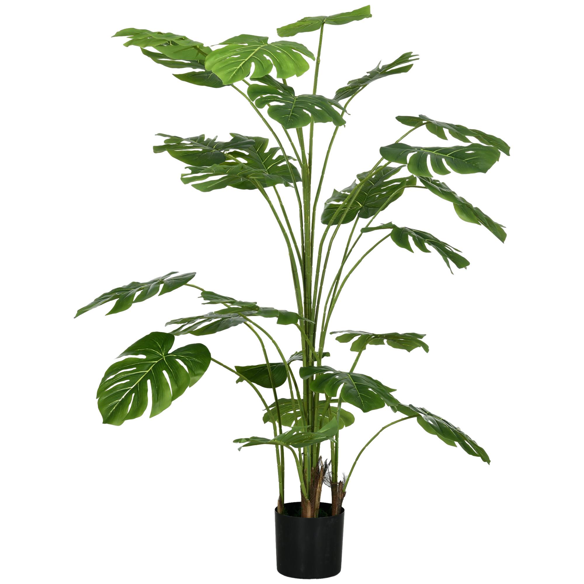 Sans Marque - Plante artificielle 180 cm, avec cache-pot, mousse artificielle, pour salon, look réaliste, vert - Image 2