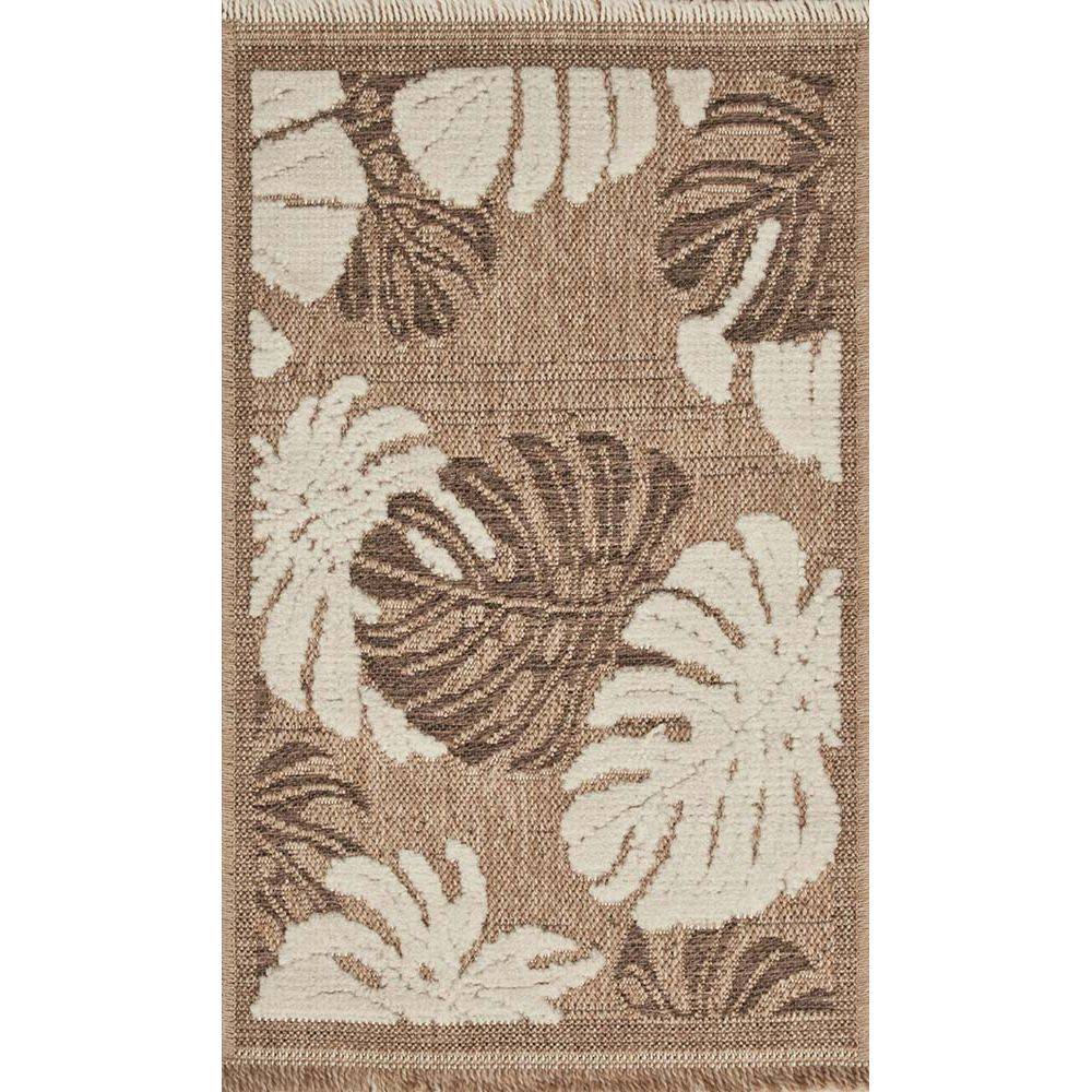 Jardindeco - Tapis intérieur extérieur aspect jute marron Tijuana 9062 170 x 120 cm - Image 3