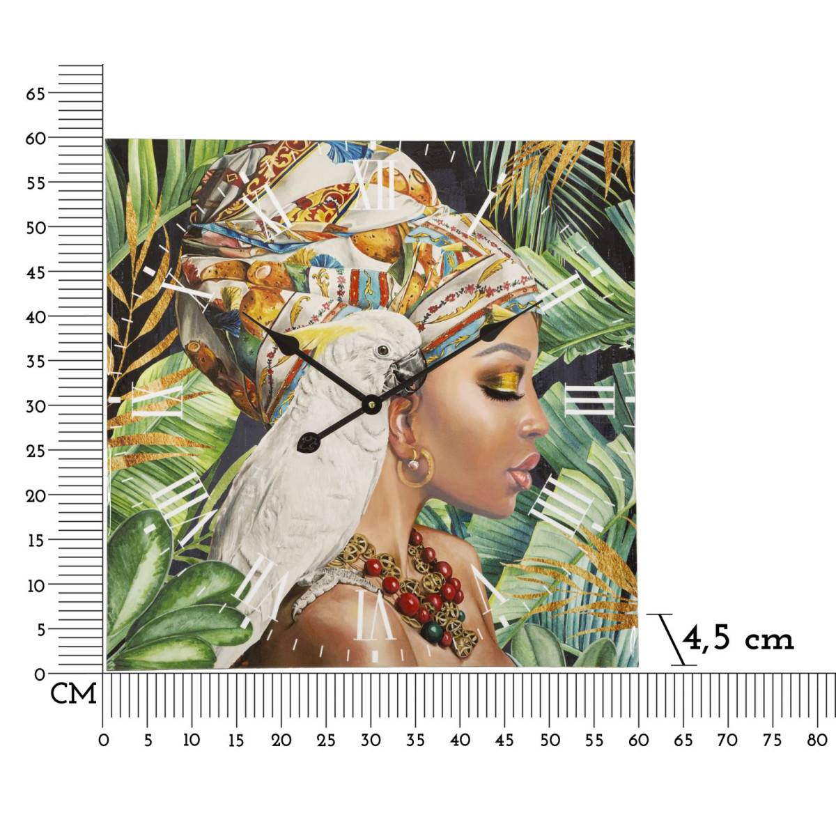 Horloge Murale Déco "Kloe" 60cm Multicolore - Image 7