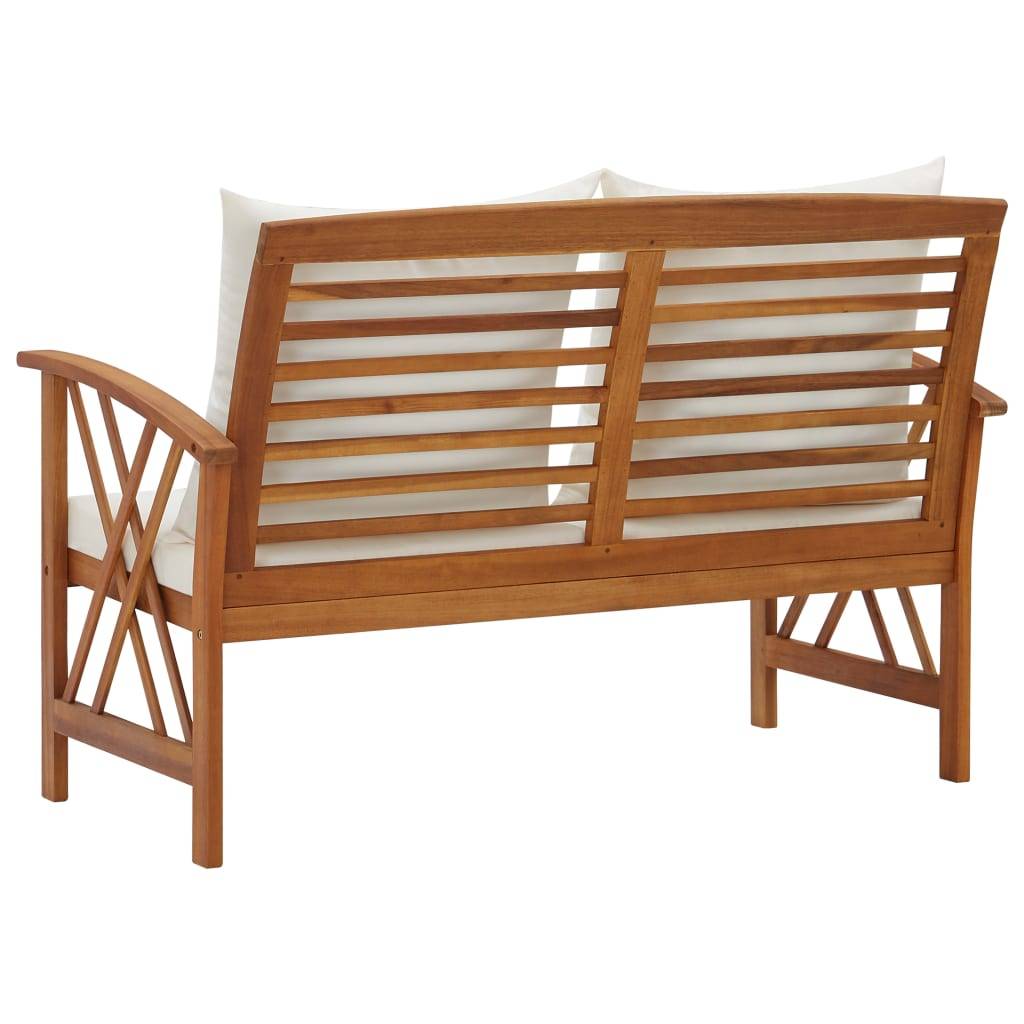 Prolenta Premium - Banc de jardin Blanc 67 X 119 cm - Prolenta Premium - Image 4