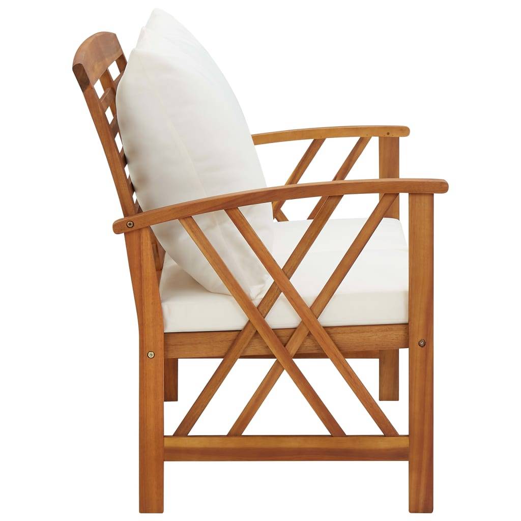 Prolenta Premium - Banc de jardin Blanc 67 X 119 cm - Prolenta Premium - Image 3