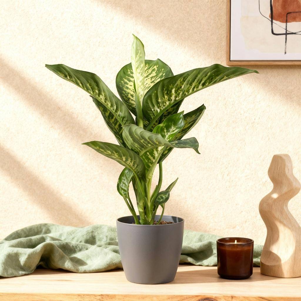Diefenbachia Tropic Snow - Dieffenbachia - Pot de 21cm - Hauteur 90-100cm - Gris - Plantes d'intérieur - Image 4