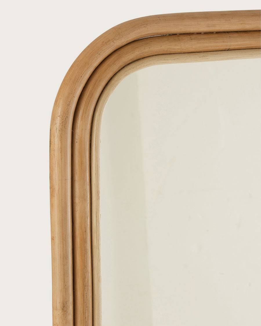 Lana - Miroir échelle vertical en rotin tressé - UNIQKA - Image 3