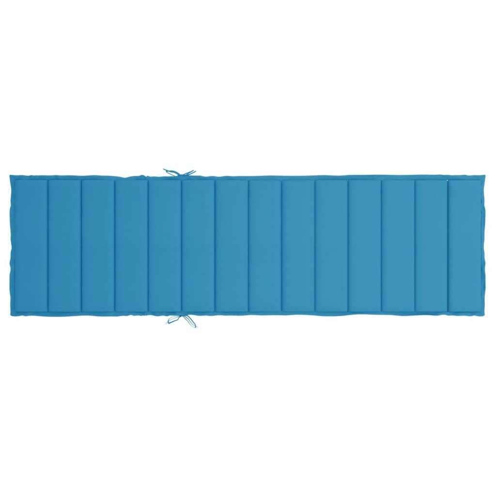 PANGIVO - Coussin de chaise longue tissu oxford bleu 200 x 50 x 3 cm - PANGIVO - Image 5