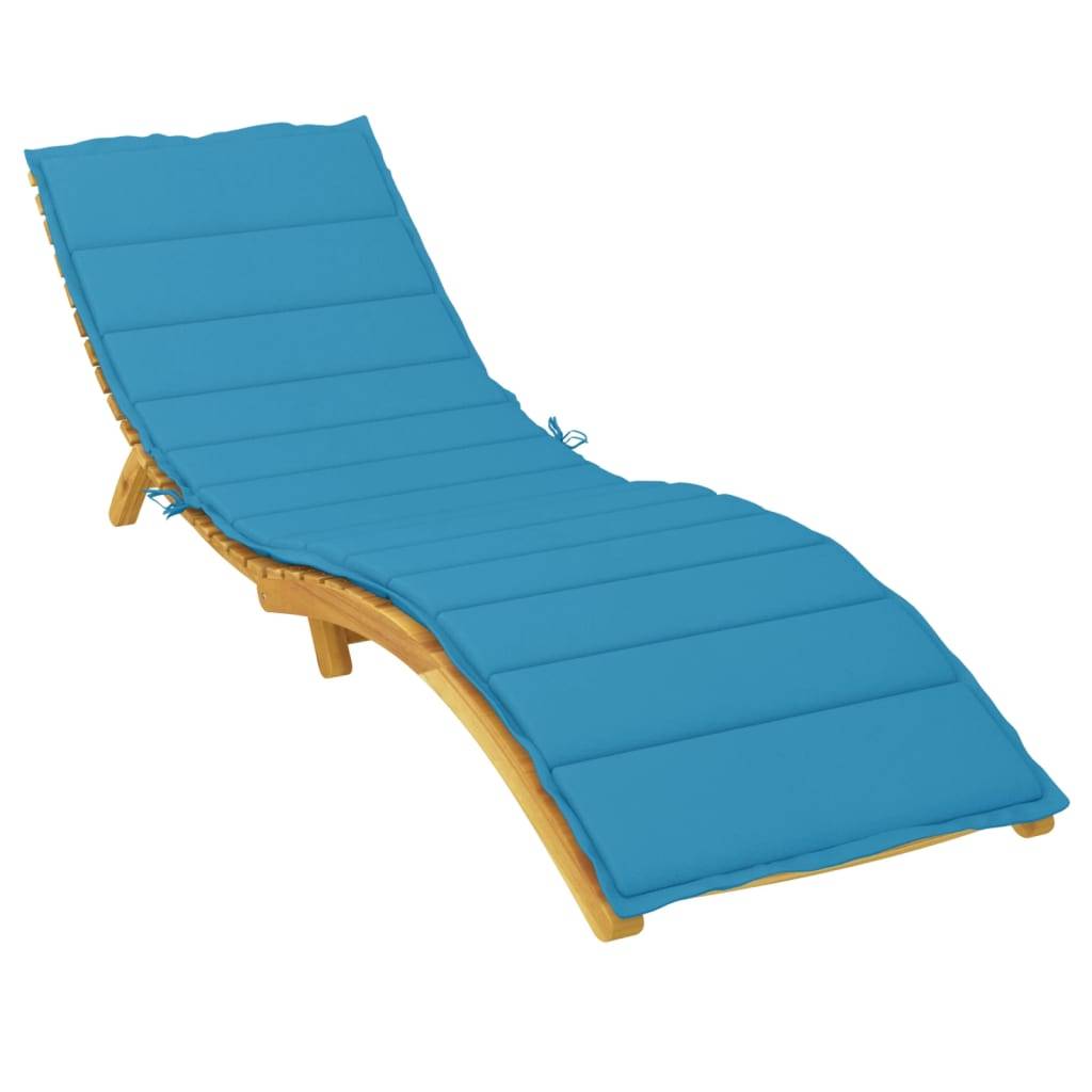 PANGIVO - Coussin de chaise longue tissu oxford bleu 200 x 50 x 3 cm - PANGIVO - Image 3