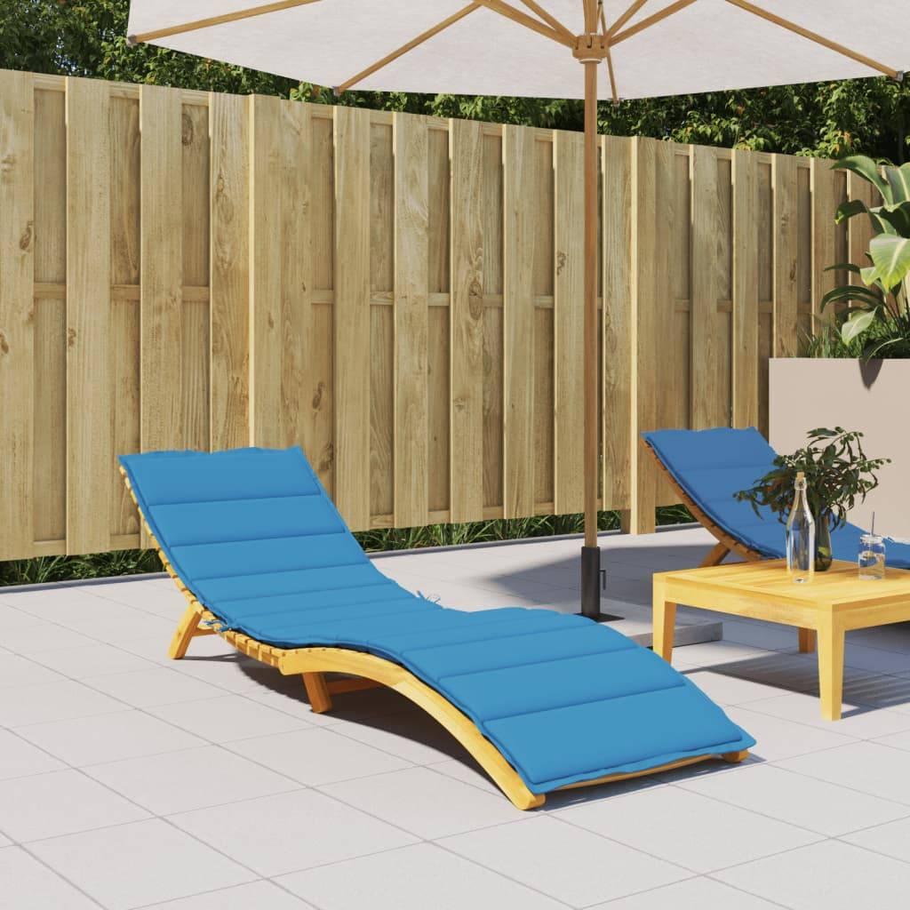 PANGIVO - Coussin de chaise longue tissu oxford bleu 200 x 50 x 3 cm - PANGIVO - Image 1