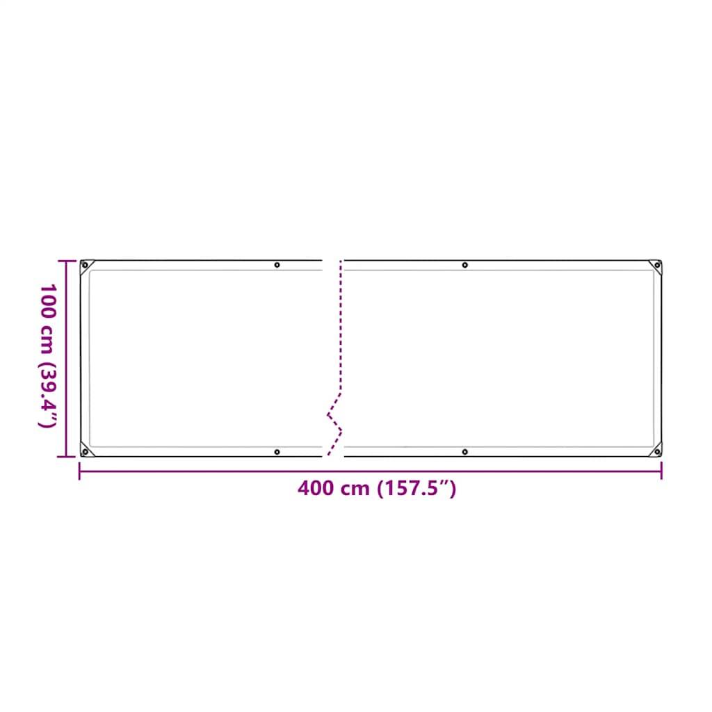 Vidaxl - Housse de protection plantes avec œillets 1x4 m polyéthylène vidaXL 3308679 - Image 3