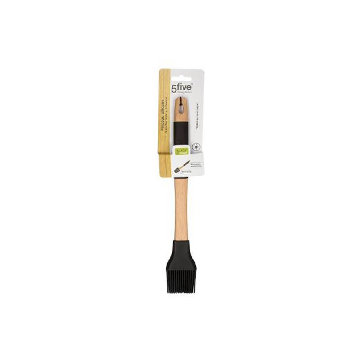 Pinceau de Cuisine en Bois "Black Wood" 32cm Naturel - Image 2