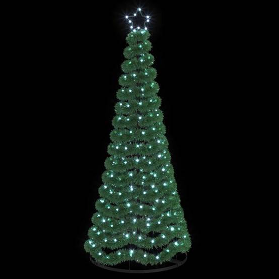 Vidaxl - Sapin de Noël brillant avec LED et socle EKENAS 180 cm 220 LED vidaXL 42055406 - Image 4