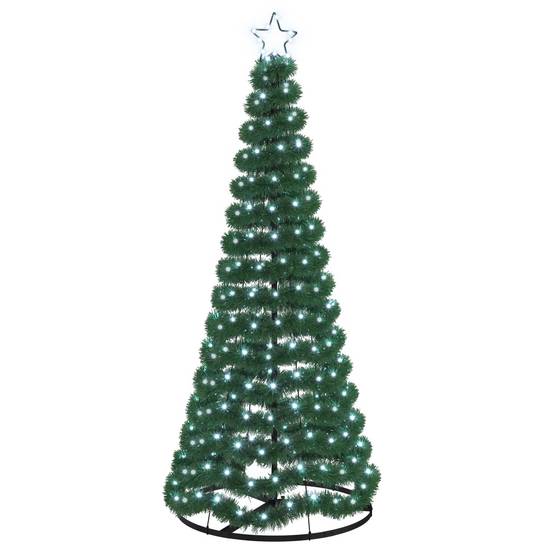 Vidaxl - Sapin de Noël brillant avec LED et socle EKENAS 180 cm 220 LED vidaXL 42055406 - Image 2