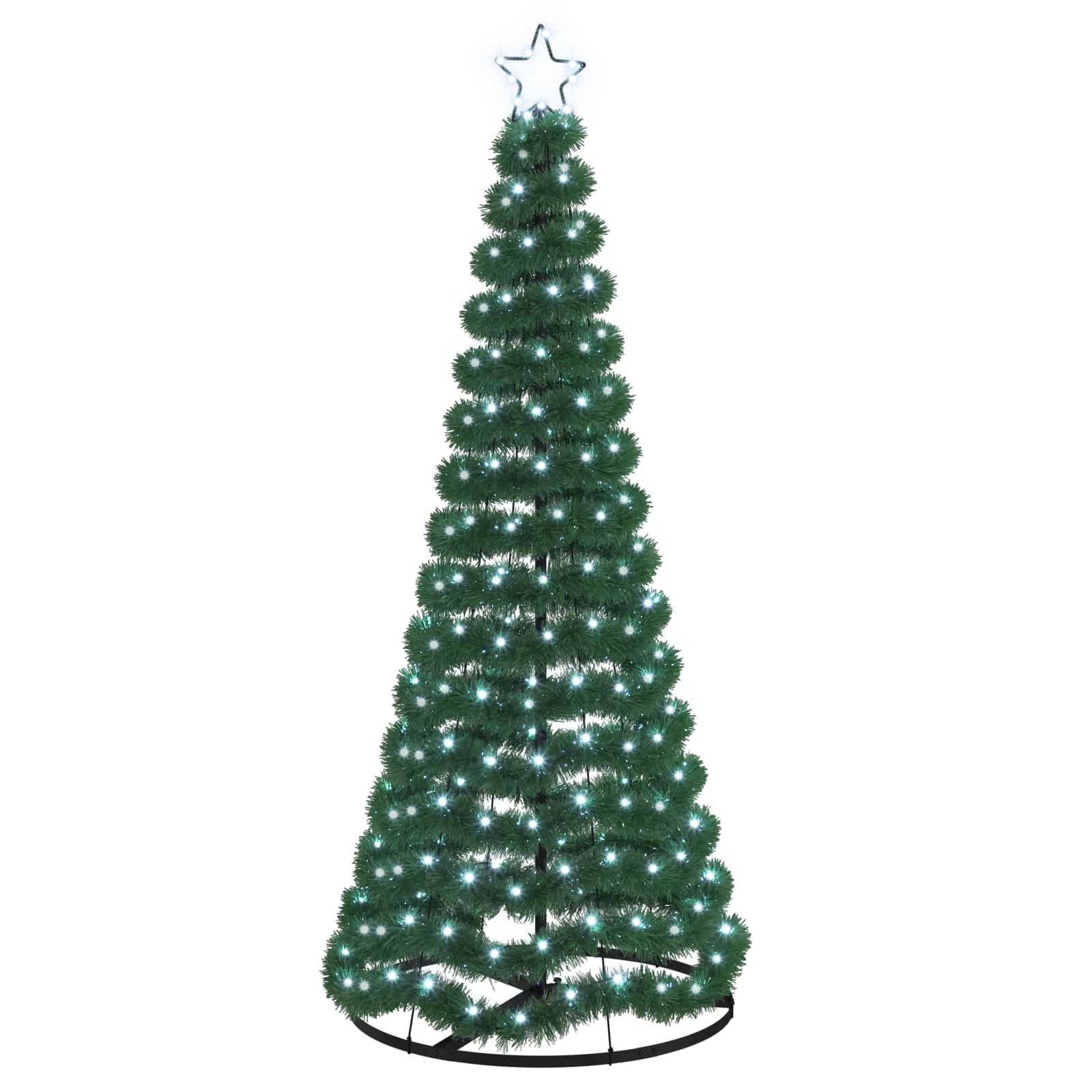 Vidaxl - Sapin de Noël brillant avec LED et socle EKENAS 180 cm 220 LED vidaXL 42055406 - Image 2