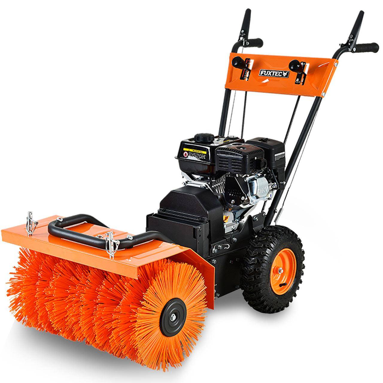 FUXTEC - Balayeuse déneigeuse thermique - FUXTEC FX-KM196 - avec brosse de balayage, sans embout optionnel - Image 1