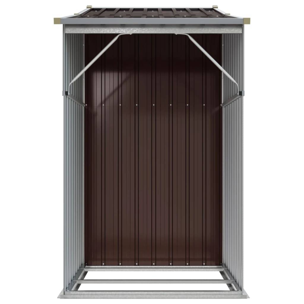 Vidaxl - Abri de jardin marron 277x93x179 cm acier galvanisé vidaXL 364520 - Image 6