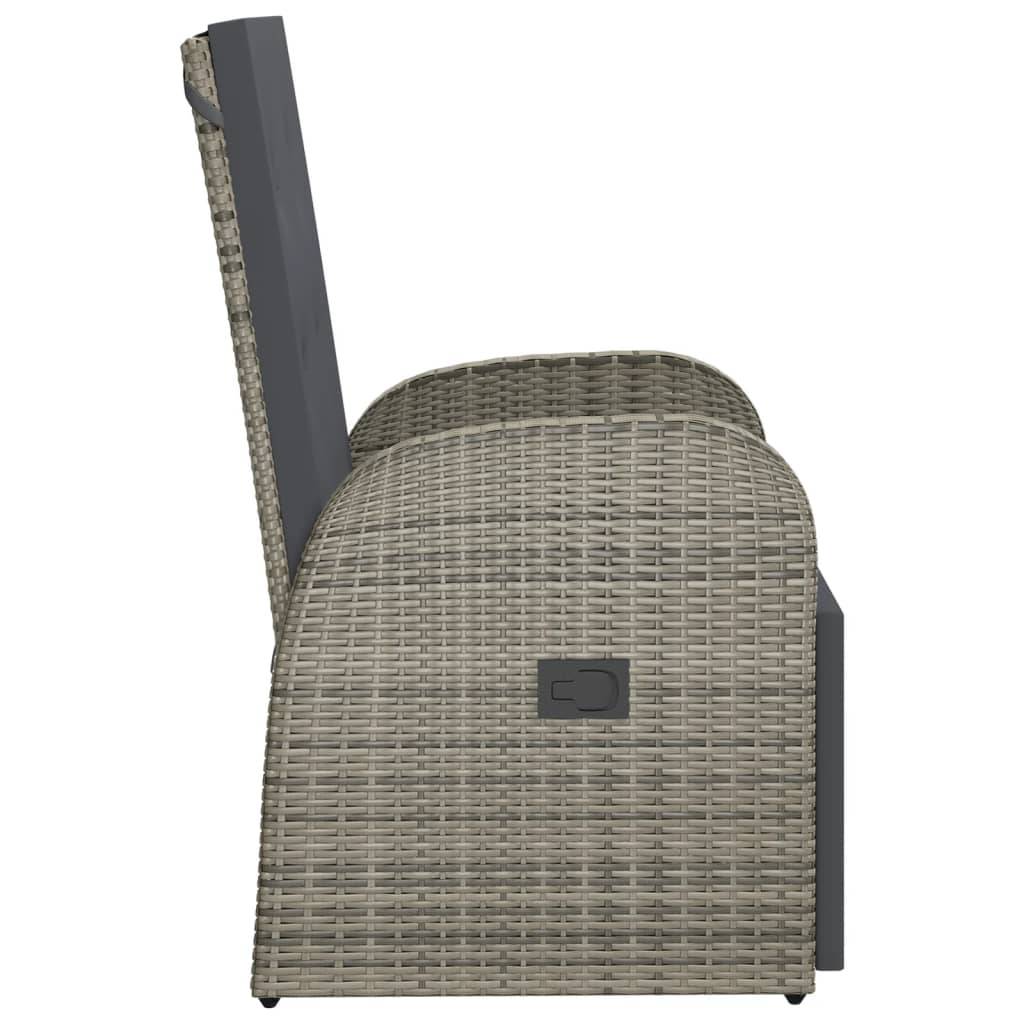 Vidaxl - Chaises de jardin inclinables coussins lot de 2 Résine tressée vidaXL 319538 - Image 6