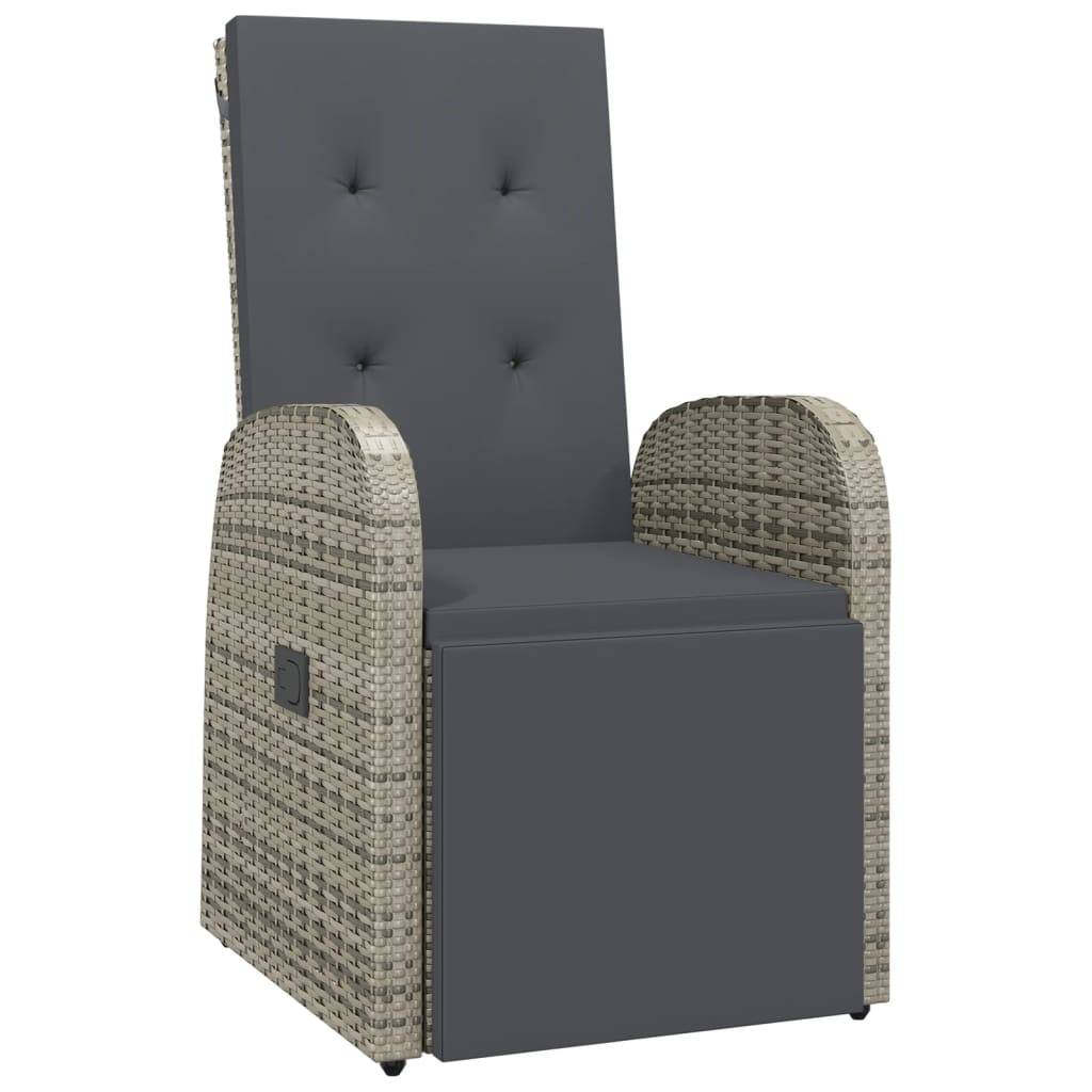 Vidaxl - Chaises de jardin inclinables coussins lot de 2 Résine tressée vidaXL 319538 - Image 4