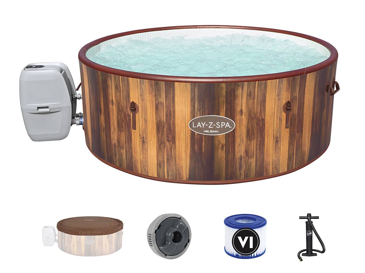 Bestway - Kit spa gonflable Bestway Lay-Z-Spa Helsinki rond Airjet 5/7 places + Kit de nettoyage - Image 2