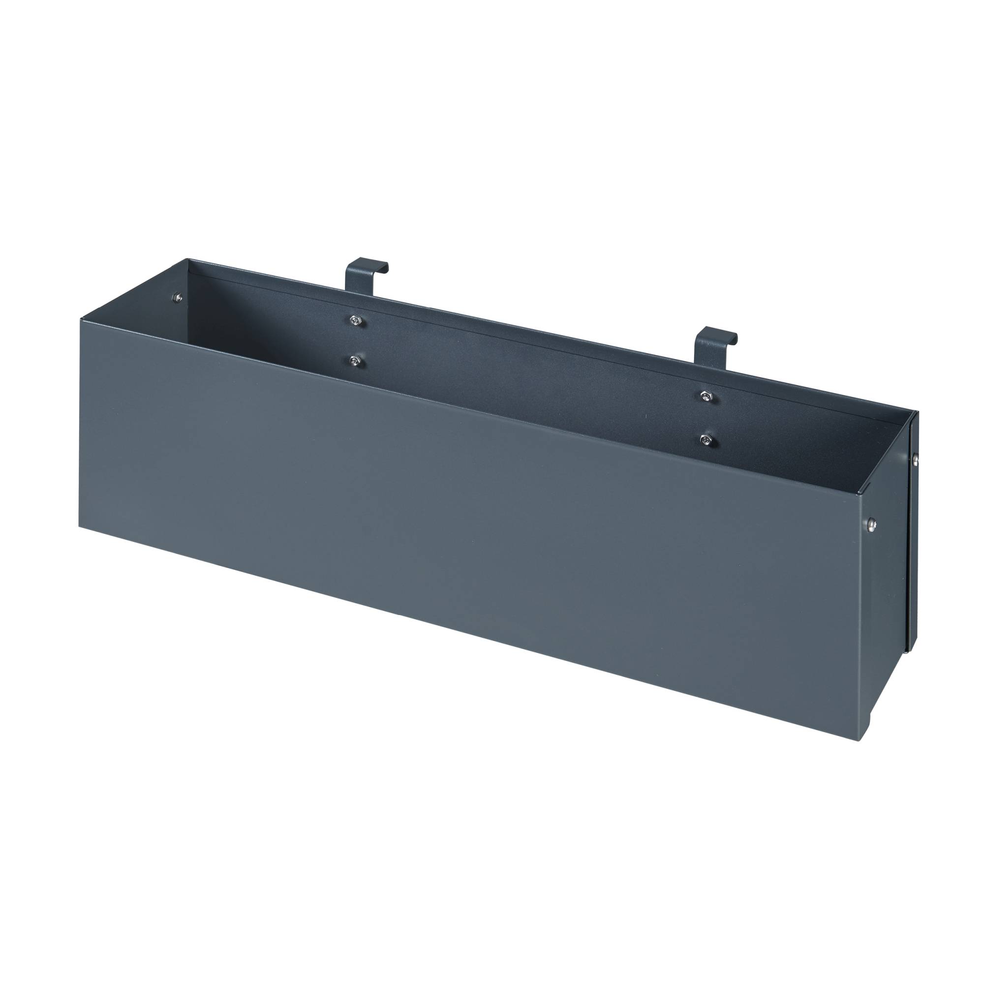 Jardinière suspendue Achtkarspelen acier galvanisé 50 x 12 x 15 cm anthracite [en.casa] - Image 4