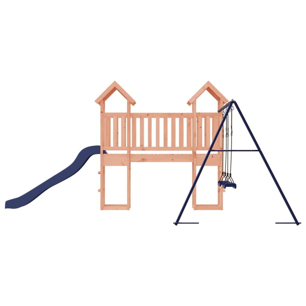 Helloshop26 - Aire de jeux d'extérieur balançoires toboggan portiques robuste jeux jardin 308 x 461 x 207 cm bois massif de douglas - Image 5