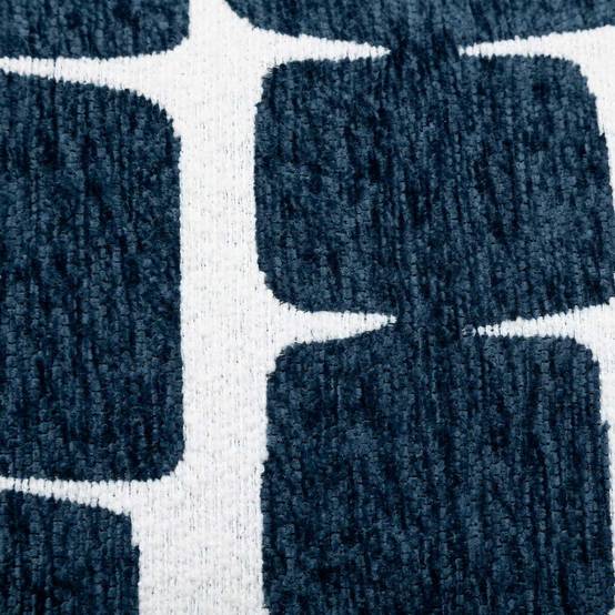 Housse de Coussin Chenille "Jeni" 30x50cm Bleu Égéen - Image 4