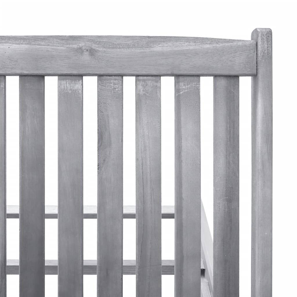 Helloshop26 - Transat chaise longue bain de soleil lit de jardin terrasse meuble d'extérieur 2 places bois d'acacia massif - Image 6
