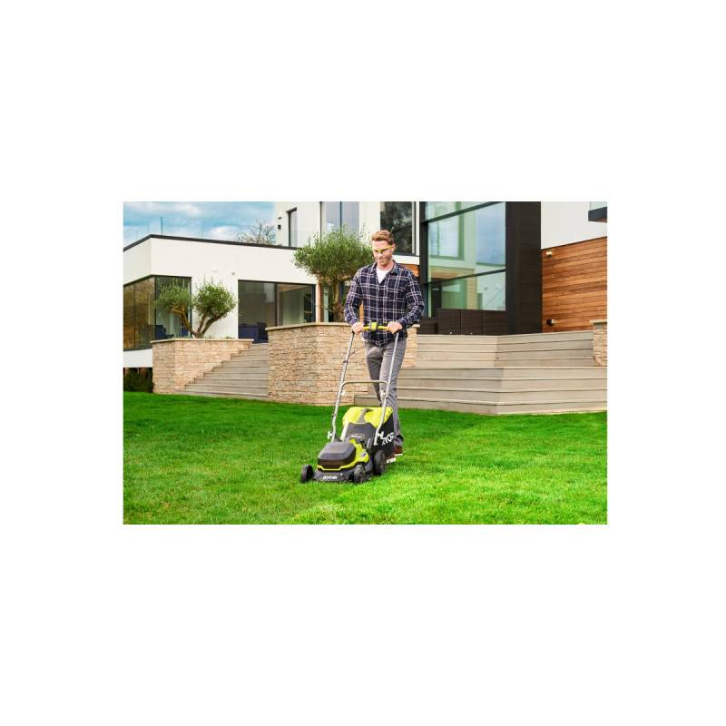 Ryobi - Tondeuse poussée RYOBI 18V One+ - 2 Batteries 4.0Ah - Chargeur - RY18LM37A-240 - Image 2