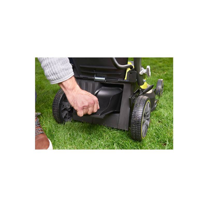 Ryobi - Tondeuse poussée RYOBI 18V One+ - 2 Batteries 4.0Ah - Chargeur - RY18LM37A-240 - Image 4