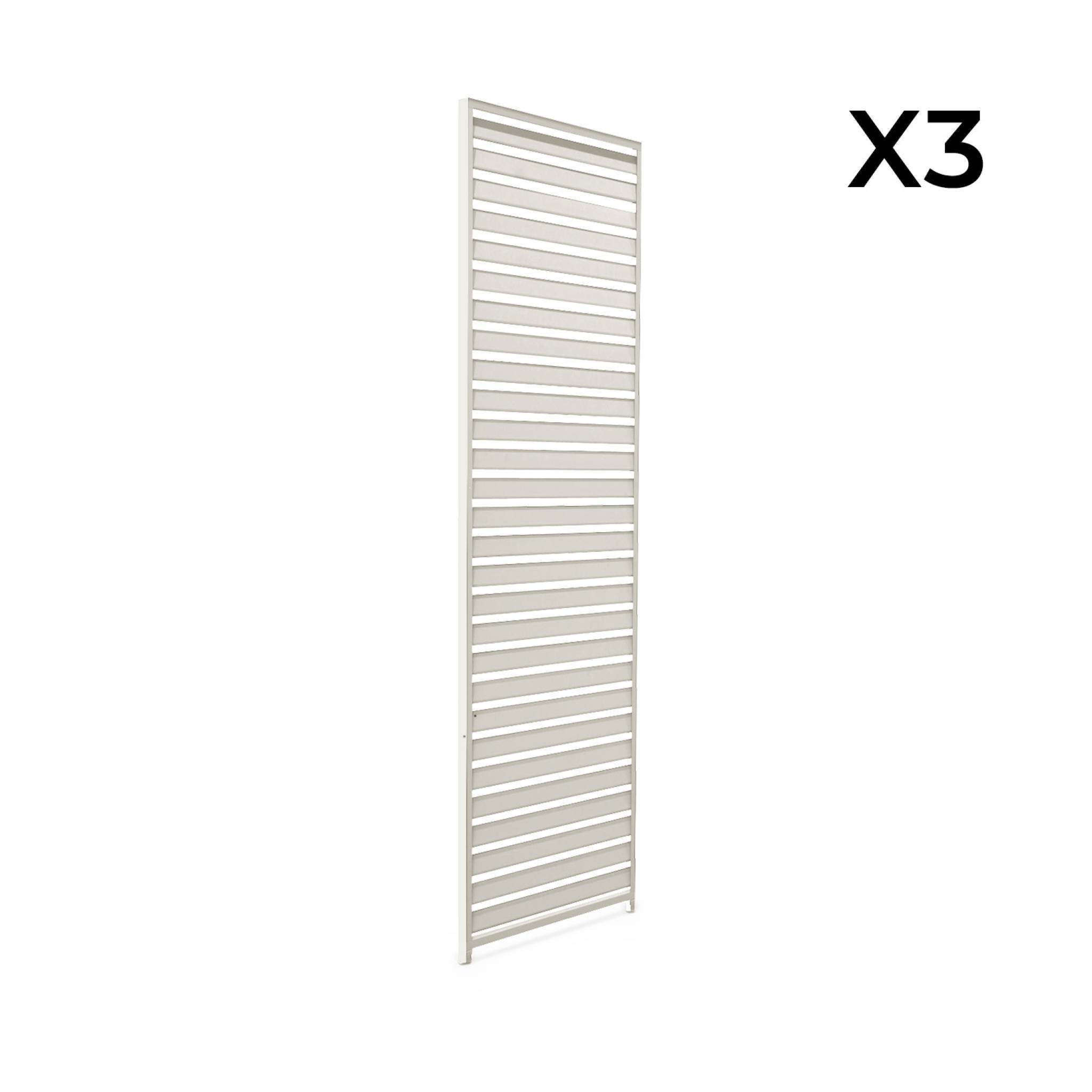 Lot de 3 persiennes beige 100cm pour pergola bioclimatique aluminium 3x3m V2 4x3m 6x3m Triomphe | sweeek - Image 3