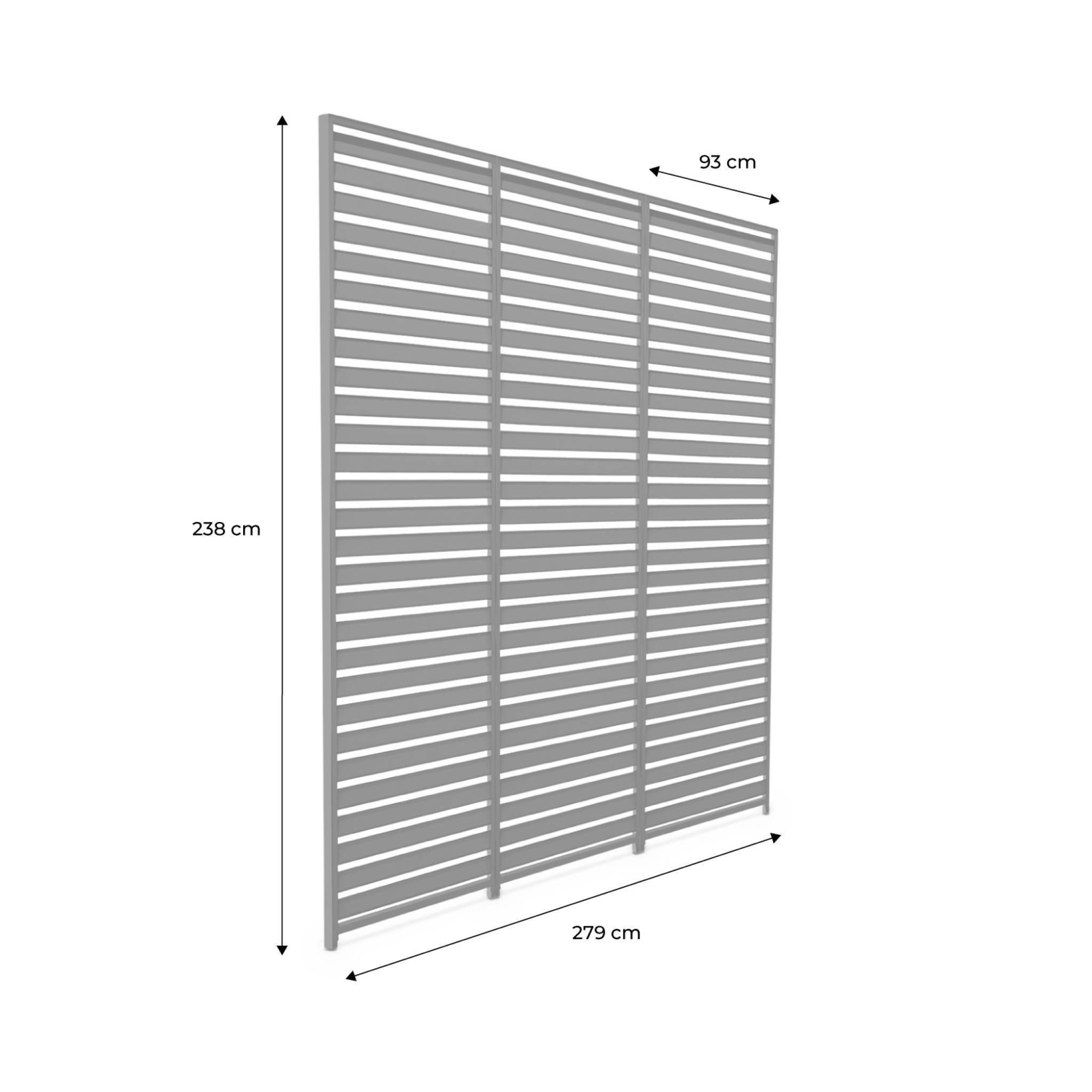 Lot de 3 persiennes beige 100cm pour pergola bioclimatique aluminium 3x3m V2 4x3m 6x3m Triomphe | sweeek - Image 4