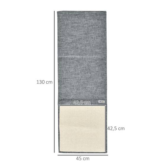 Lot 2 tapis à griffer chat protection canapé meuble sisal suspendu 130cm gris - ComfortXL Outdoor Living - Image 5
