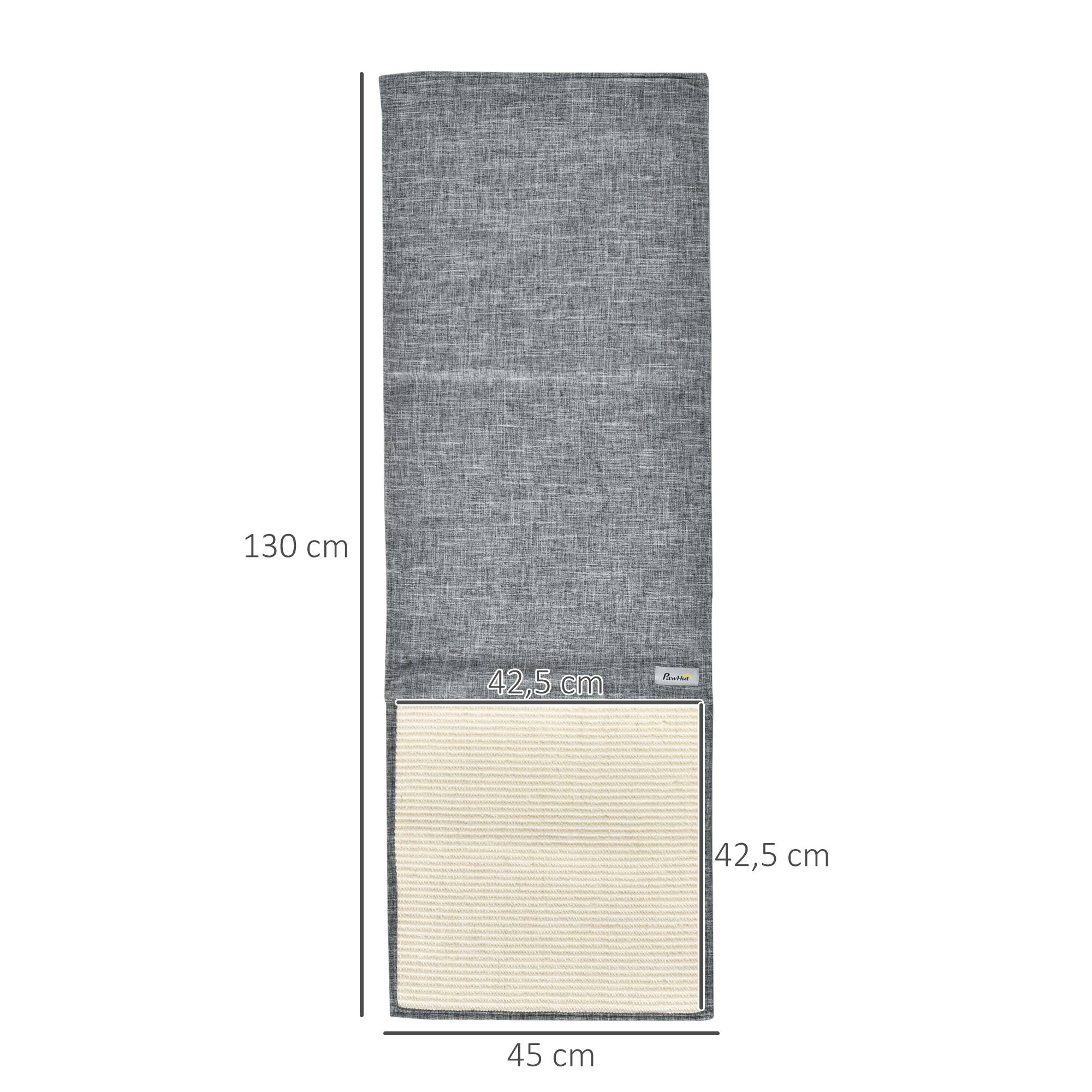 Lot 2 tapis à griffer chat protection canapé meuble sisal suspendu 130cm gris - ComfortXL Outdoor Living - Image 5