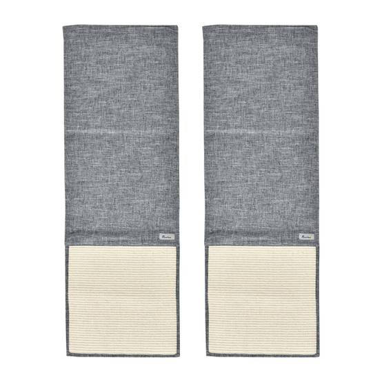 Lot 2 tapis à griffer chat protection canapé meuble sisal suspendu 130cm gris - ComfortXL Outdoor Living - Image 2