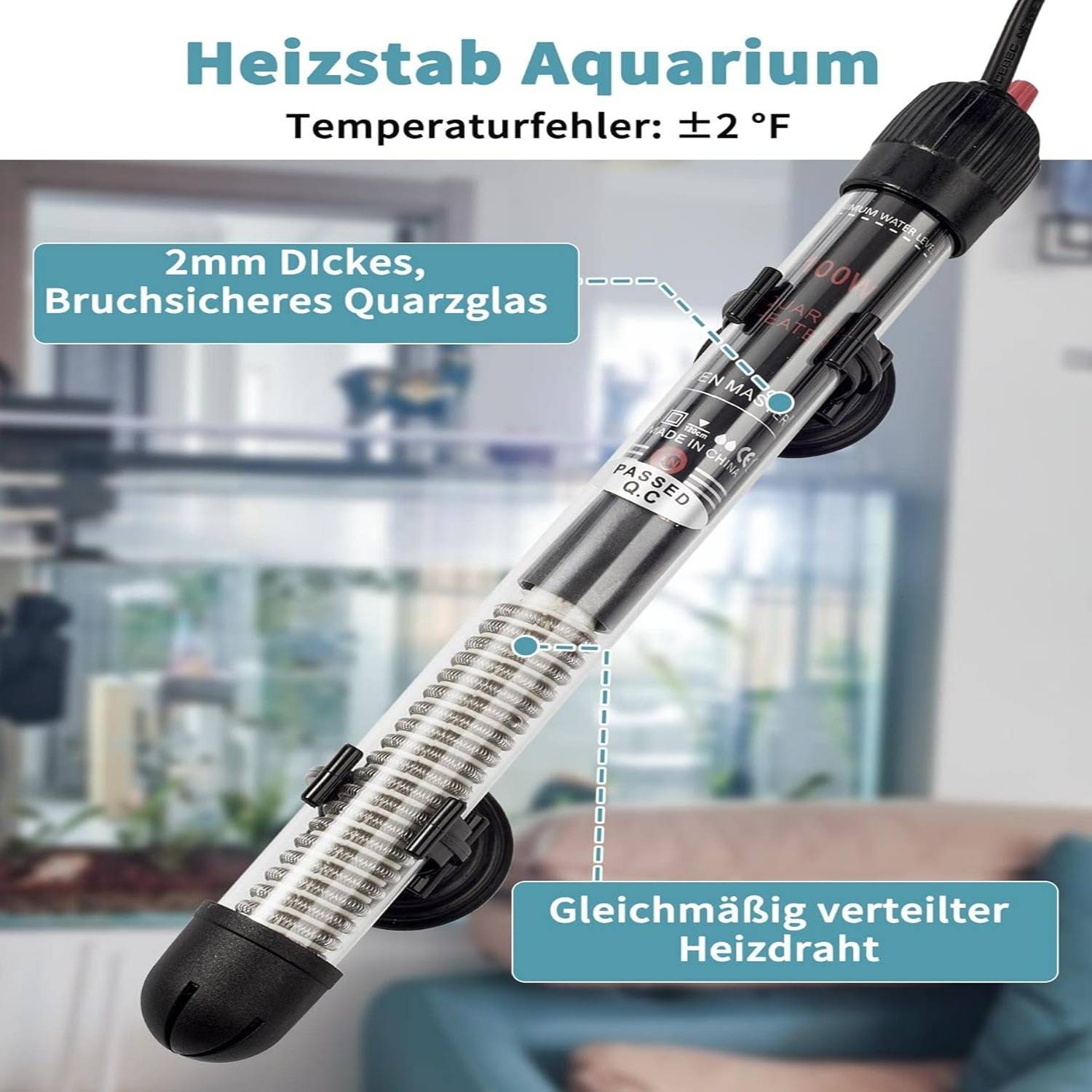 Thermoplongeur 100W pour Aquarium - Jusqu'à 120L DtopbuyAge - Image 4