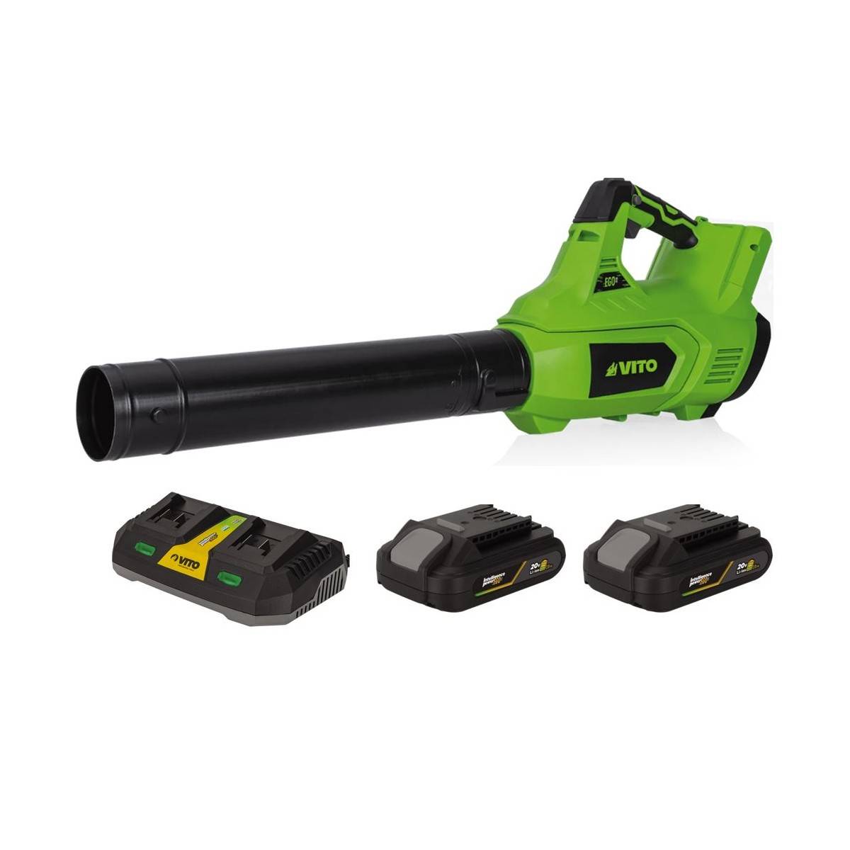 Vito - Souffleur de jardin 40V + 2 Batteries lithium 2AH + Chargeur DOUBLE VITO - Image 1