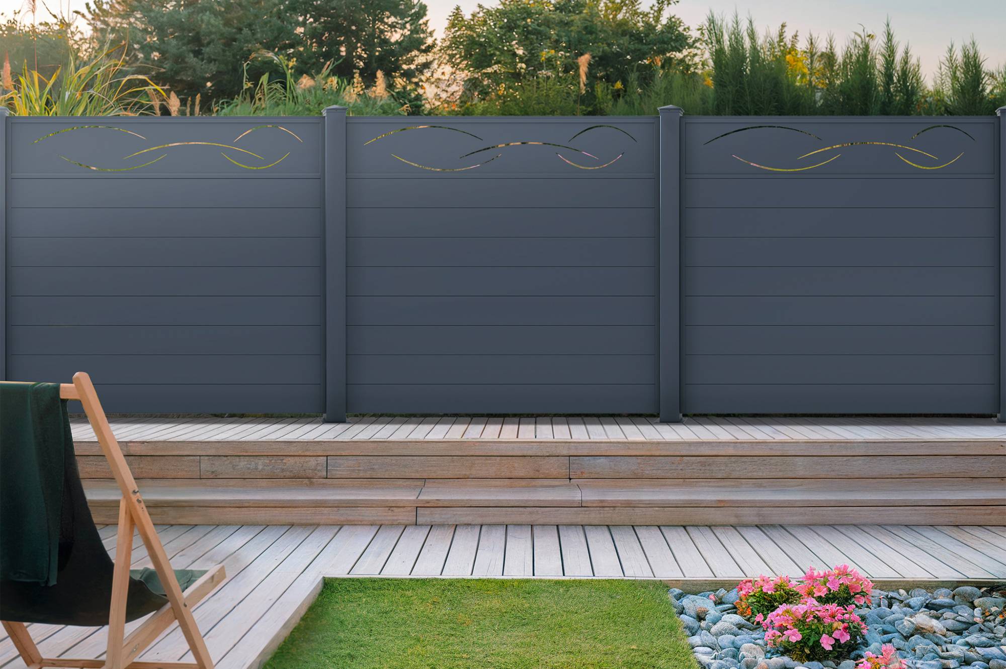 CASANOOV - Casanoov Lot de 5 kits de clôture aluminium LIFE H.170   cm - kits complet 9.5 m - Image 1
