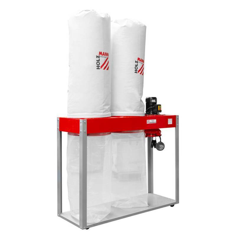 Aspirateur à copeaux de bois 2 x 180 litres - 400 V - 2200 W Holzmann