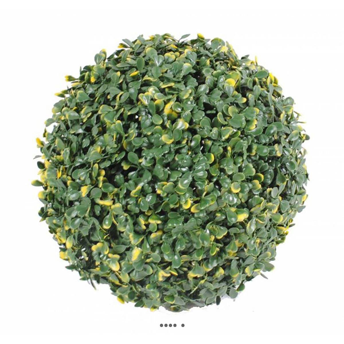 Artificielles - Boule de buis artificiel pour extérieur plastique anti-UV D 28 cm - dimhaut: H 28 cm - couleur: Vert - Image 1