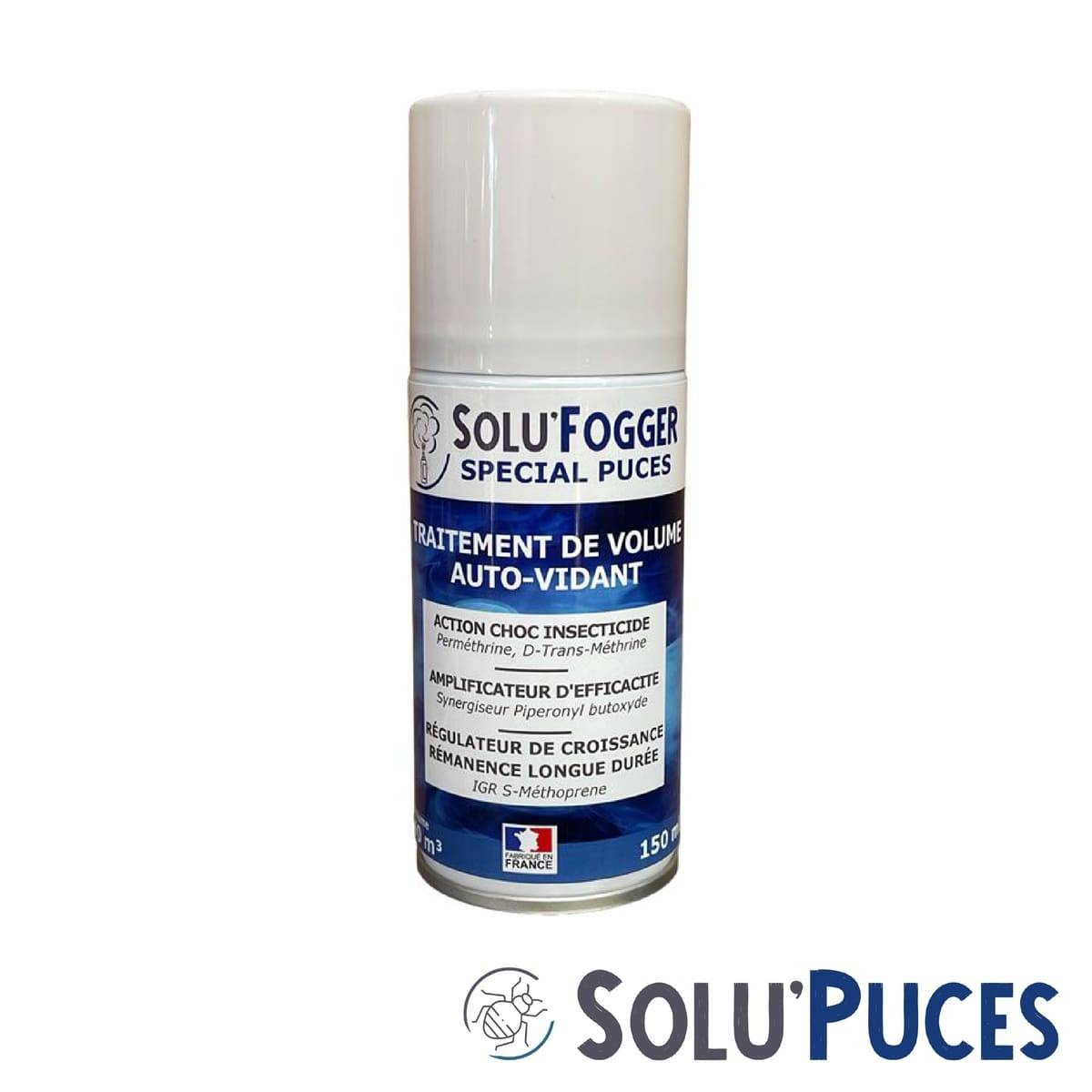 SOLU'Puces - Kit de traitement Puces 100m² avec 1 Emulsphrine ew+s, 4 one-shot Solu'Fogger, 1 pulverisateur 5 L - Image 4