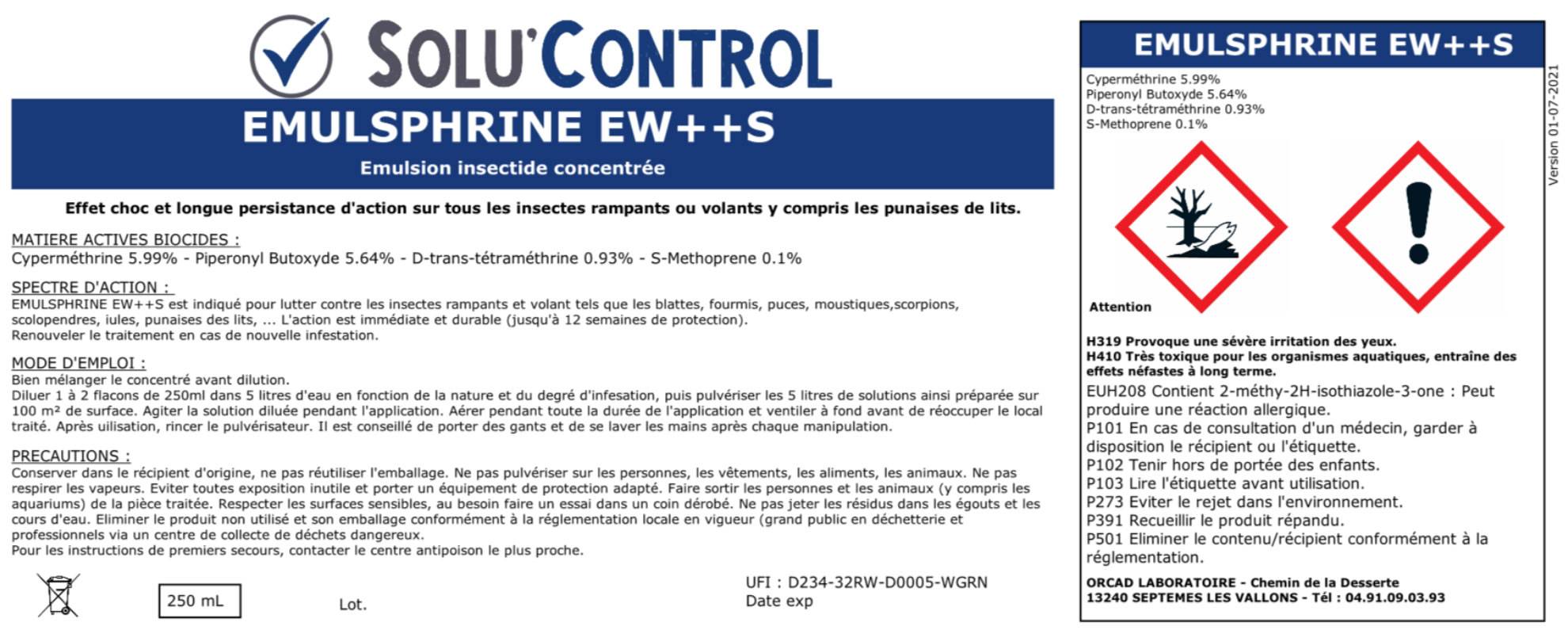 SOLU'Puces - Kit de traitement Puces 100m² avec 1 Emulsphrine ew+s, 4 one-shot Solu'Fogger, 1 pulverisateur 5 L - Image 6