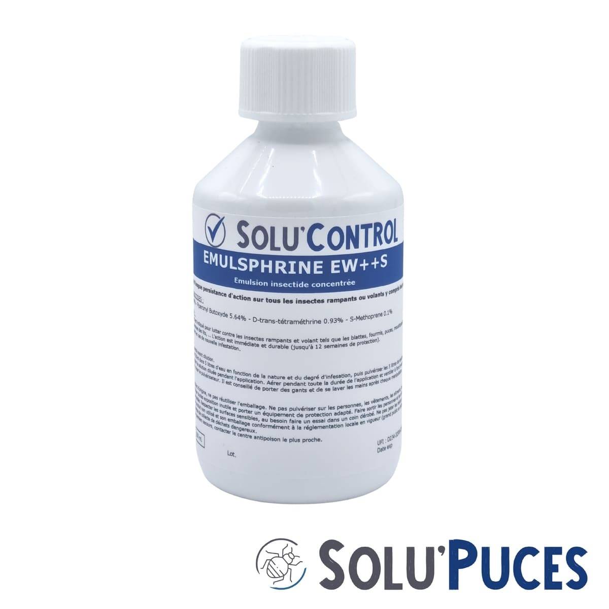 SOLU'Puces - Kit de traitement Puces 100m² avec 1 Emulsphrine ew+s, 4 one-shot Solu'Fogger, 1 pulverisateur 5 L - Image 3