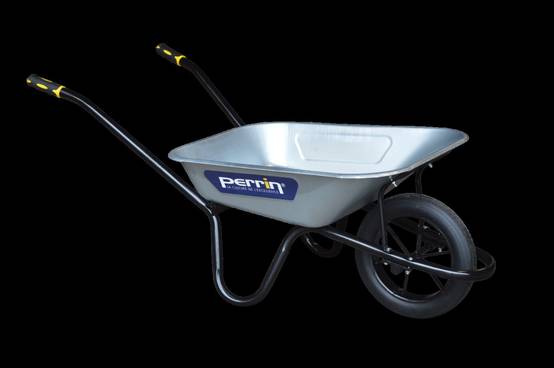 Outils Perrin - Brouette Dynamic roue pleine – caisse galvanisée – usage chantier