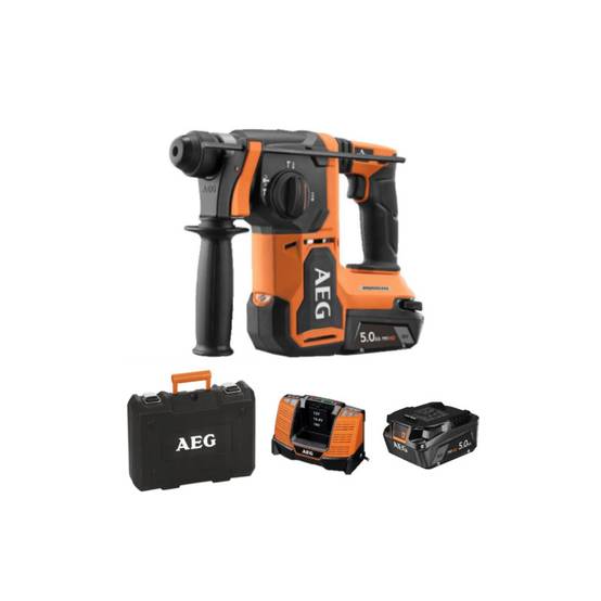 Aeg - Perforateur burineur SDS+ AEG - BBH18BL2-502C - 18V Brushless - 2 batteries 5,0Ah - Chargeur - Image 1