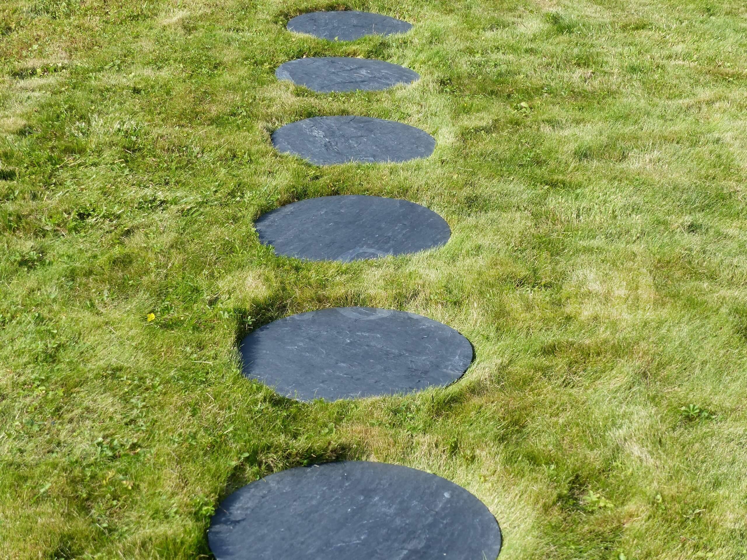 Pas Japonais Ardoise Rond 50 cm - Pack de 10 pièces - Image 4