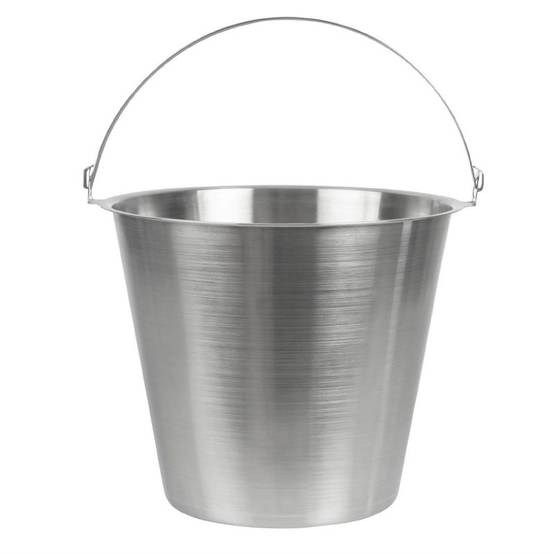 Seau inox avec poignée 12 Litres - Jantex - Image 1