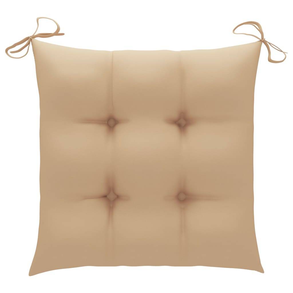 Chaises de jardin teck beige 58 x 60 x 90 cm - PANGIVO - Image 8