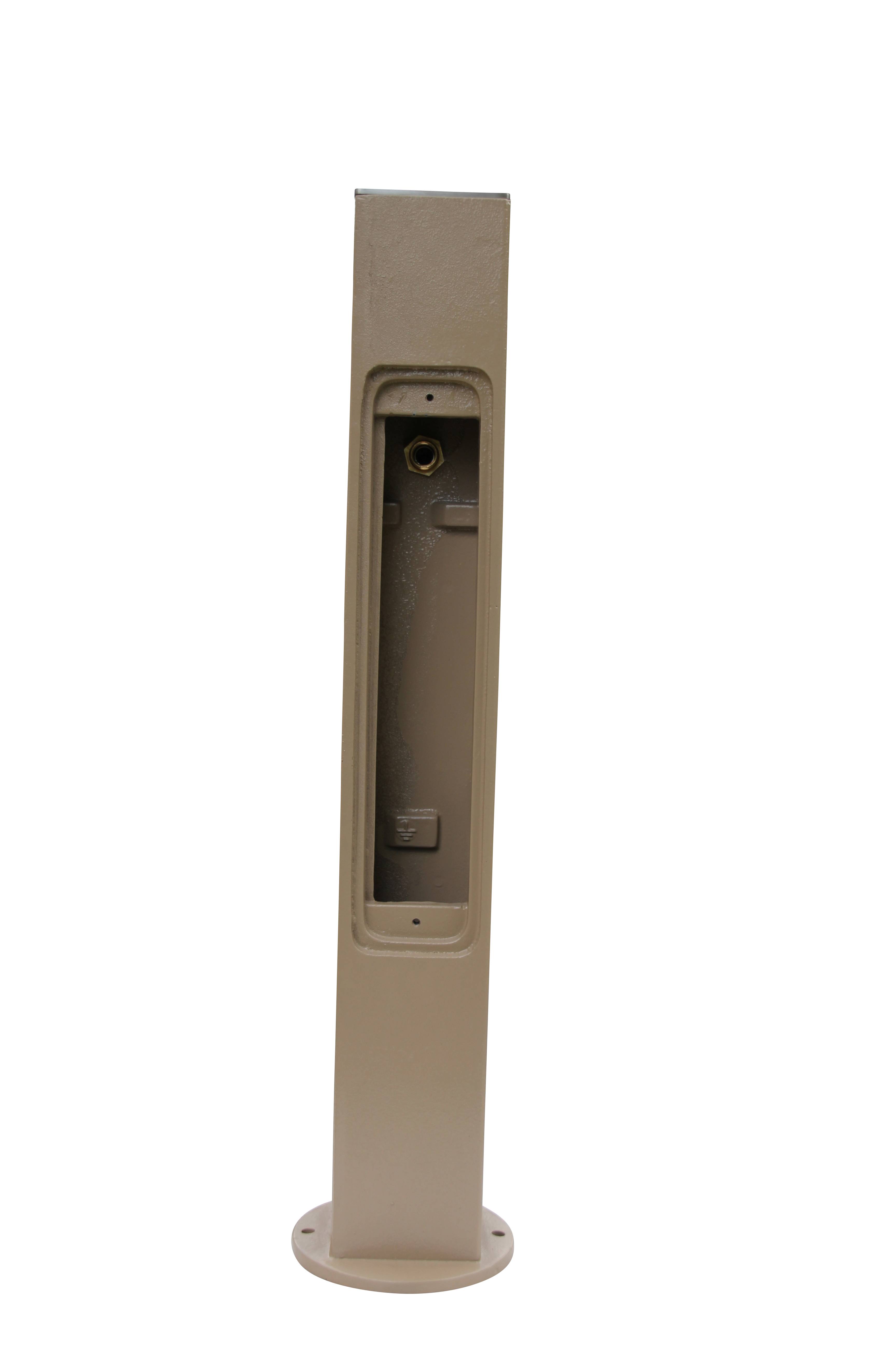 Fontaine borne pixel sans vasque taupe avec robinet rounded Dommartin H. 92cm X L. 20cm - Image 5