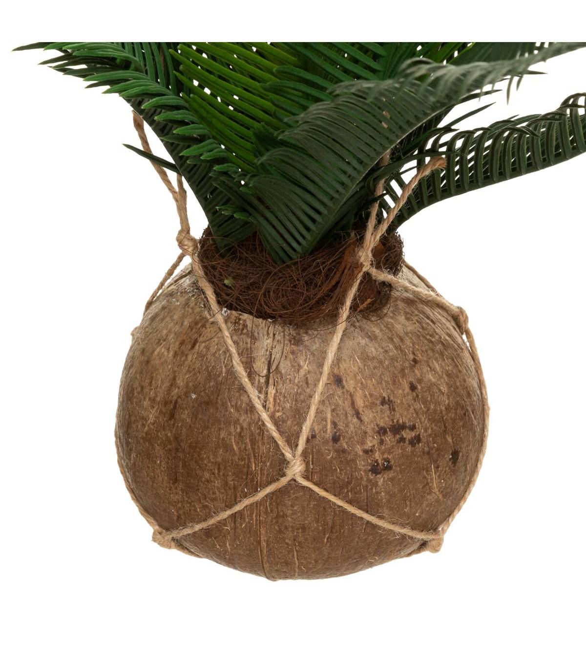 Palmier artificiel dans un Pot Coco H 50 cm - Image 2
