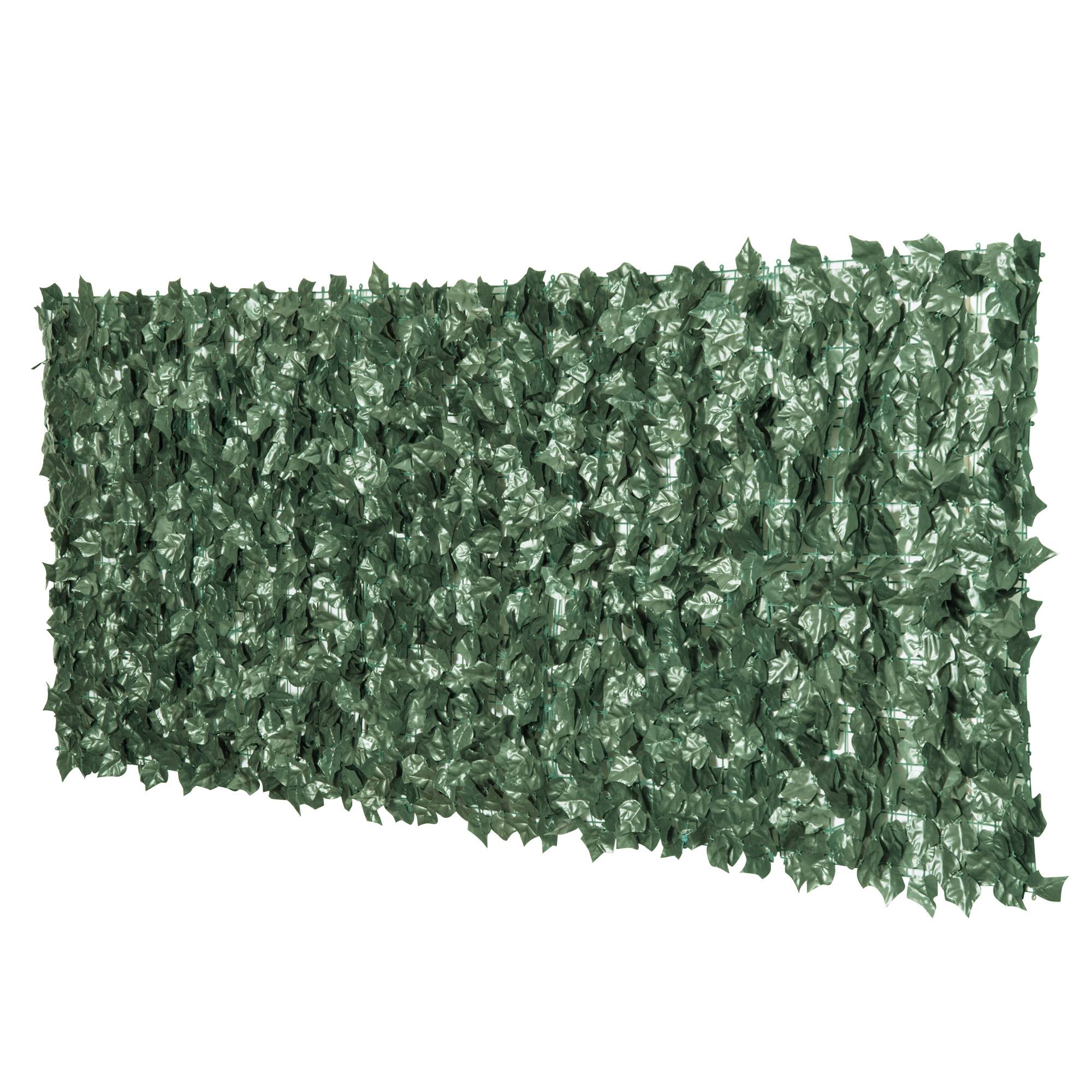 ComfortXL - Haie artificielle brise-vue PE 2,4 x 1 m vert foncé jardin balcon anti-UV - ComfortXL Outdoor Living - Image 1