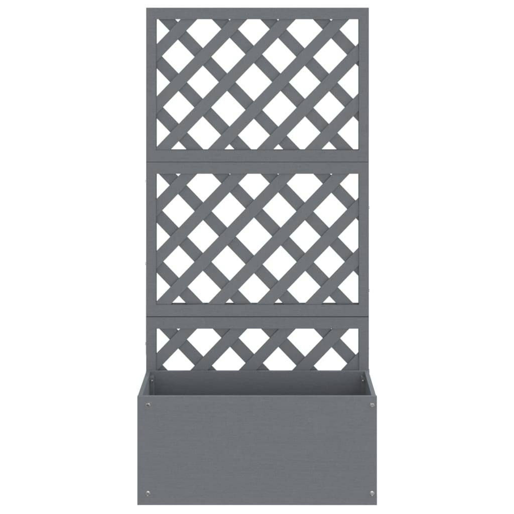 Vidaxl - Jardinières en treillis 2 pcs Gris 65x33x135 cm WPC vidaXL 3154899 - Image 8