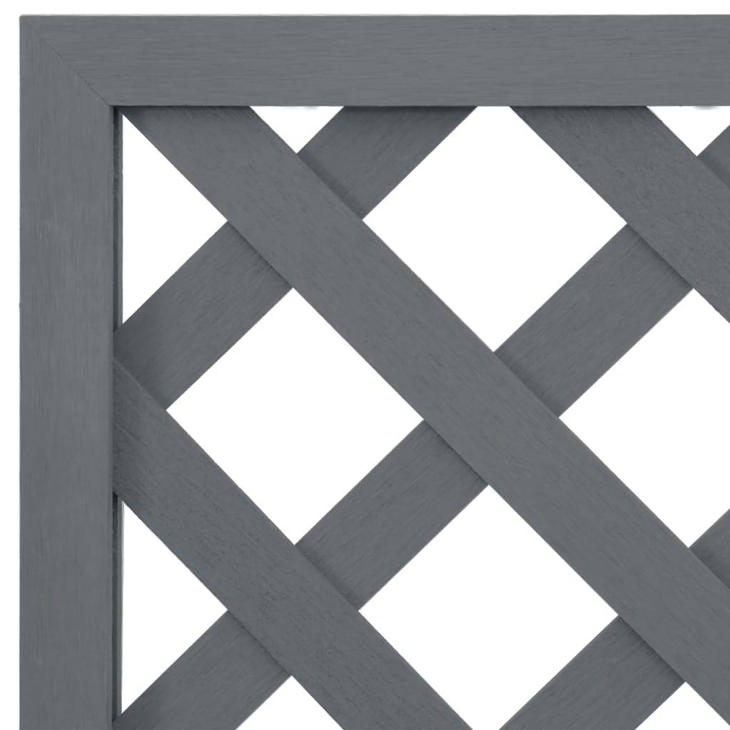 Vidaxl - Jardinières en treillis 2 pcs Gris 65x33x135 cm WPC vidaXL 3154899 - Image 4